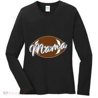 Football Mama, Cute Pee Wee League Mom Tee Women's Long Sleeve Shirt thumb 0