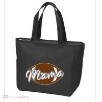 Football Mama, Cute Pee Wee League Mom Tee Tote Bag thumb 3