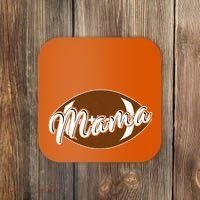Football Mama, Cute Pee Wee League Mom Tee Coaster thumb 0