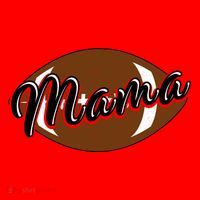 Football Mama, Cute Pee Wee League Mom Tee Santa Hat thumb 1