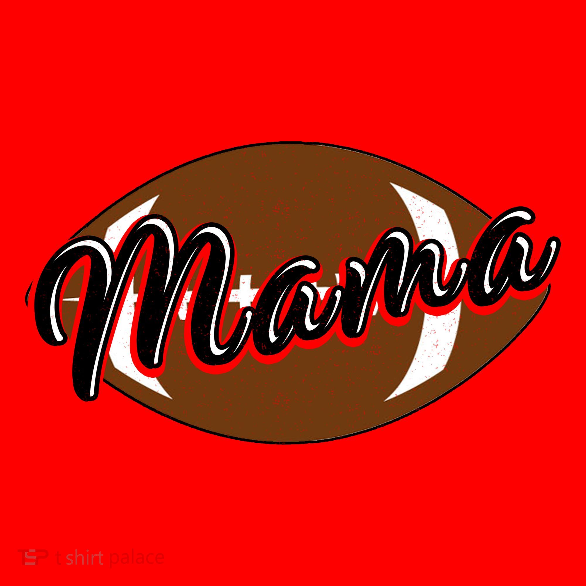 Football Mama, Cute Pee Wee League Mom Tee Santa Hat