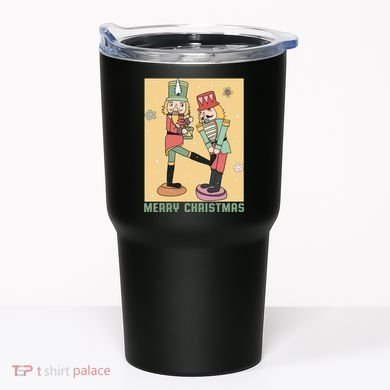Funny Merry Christmas Nut Cracker Getting Nut Cracked Tumbler