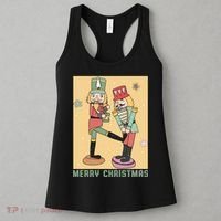 Funny Merry Christmas Nut Cracker Getting Nut Cracked Women's Tank Top thumb 3