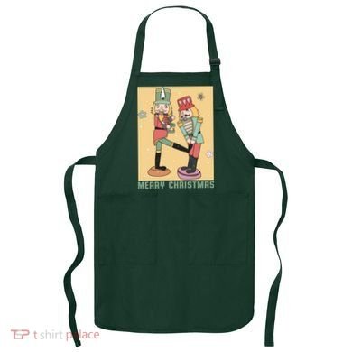Funny Merry Christmas Nut Cracker Getting Nut Cracked Apron