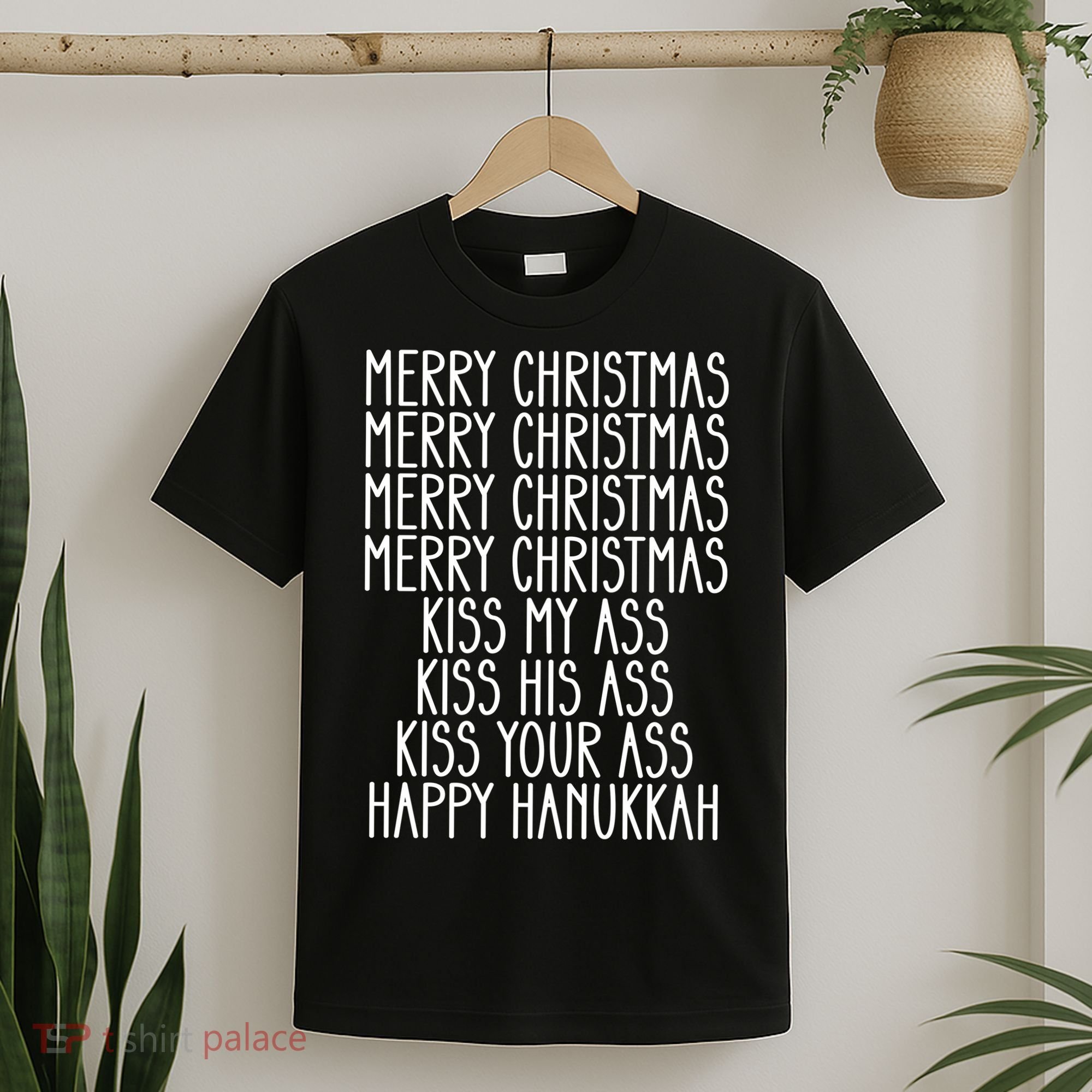 Funny Merry Christmas Kiss My Ass T-Shirt