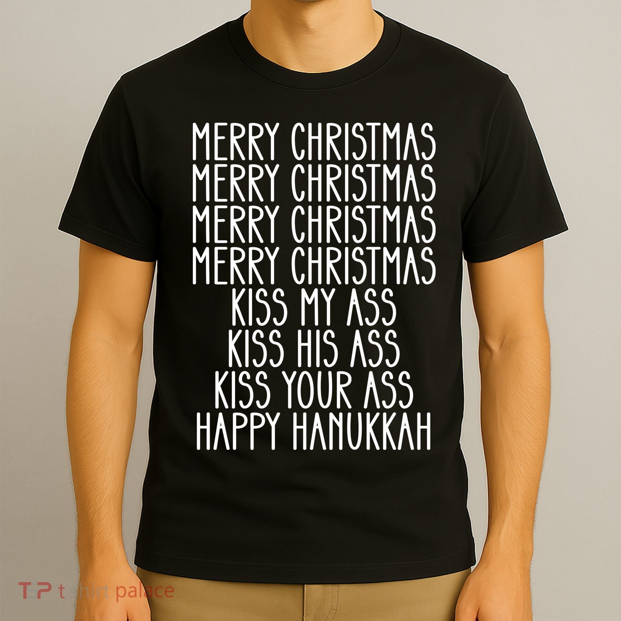 Funny Merry Christmas Kiss My Ass T-Shirt