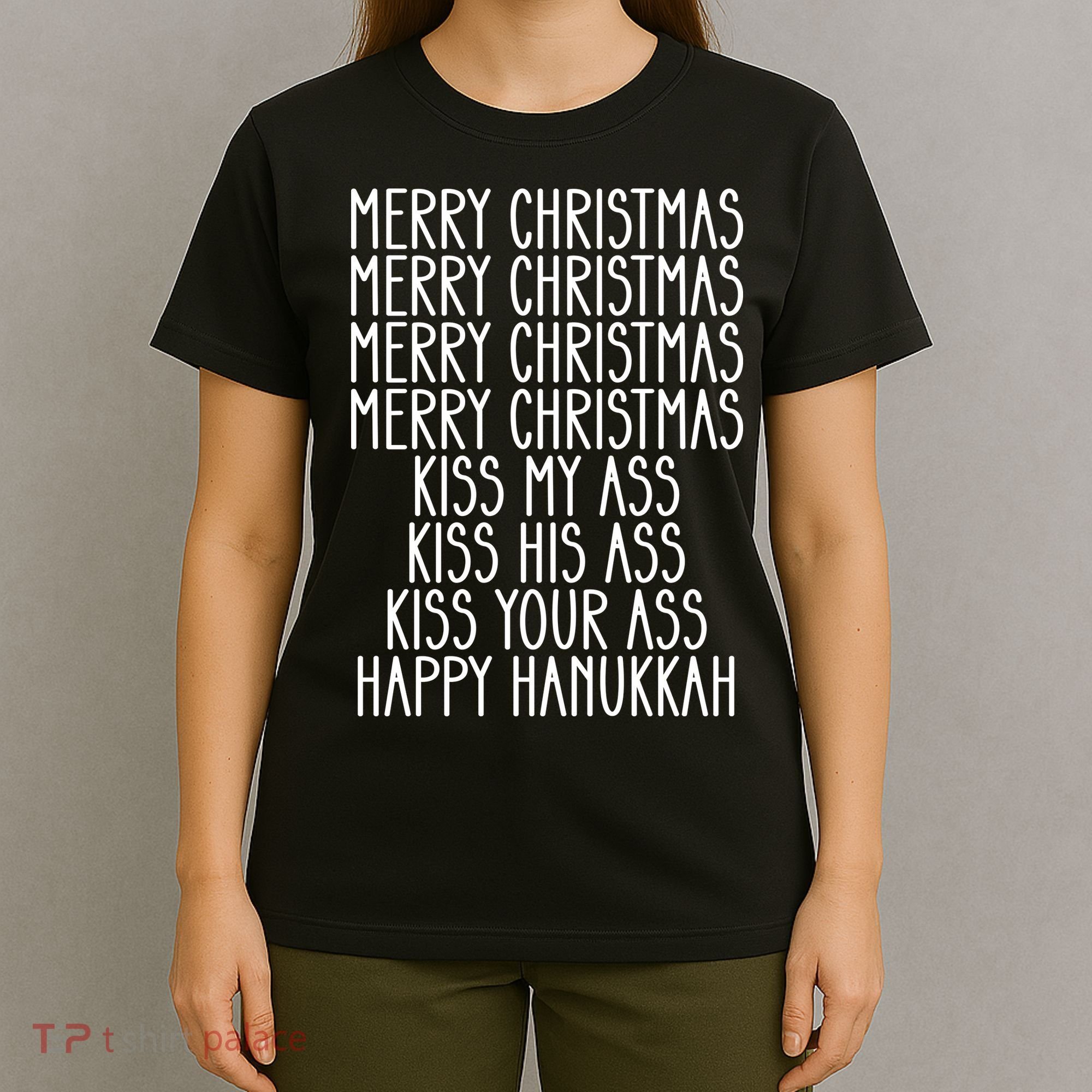 Funny Merry Christmas Kiss My Ass T-Shirt