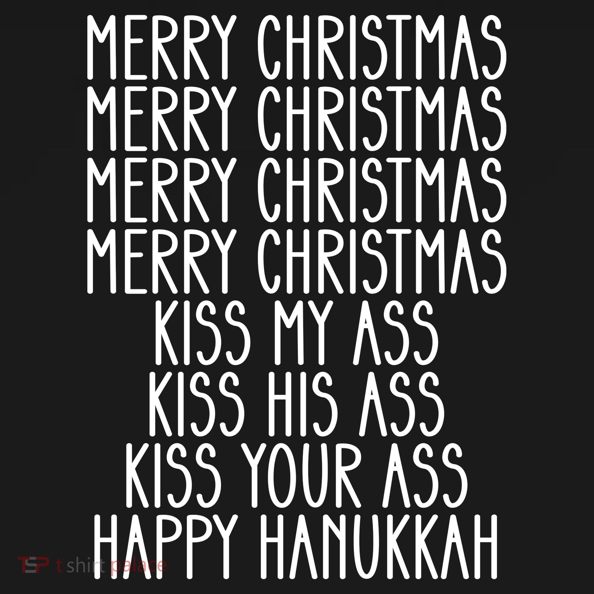 Funny Merry Christmas Kiss My Ass Women's Hoodie