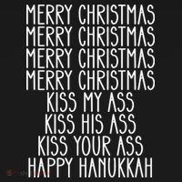 Funny Merry Christmas Kiss My Ass Baby Bodysuit thumb 2