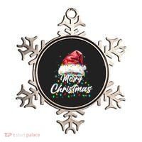 Festive Merry Christmas Santa Hat Christmas Lights Ornament thumb 0