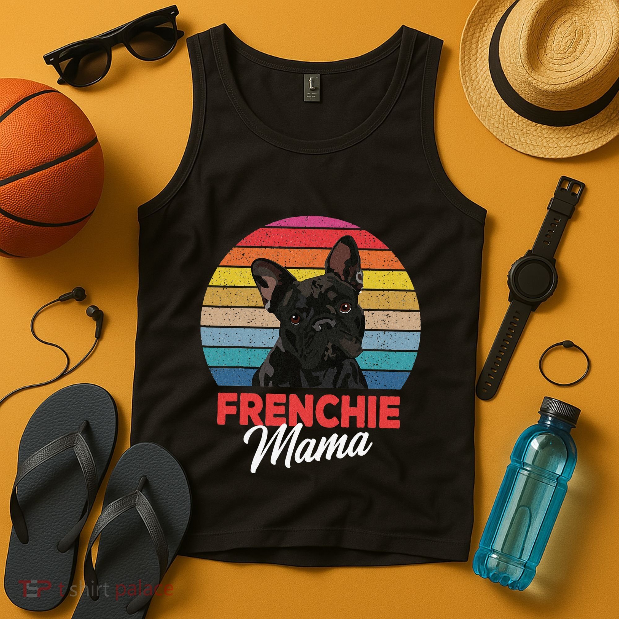 Frenchie Mama Cute French Bulldog Dog Mom Funny Gift Tank Top