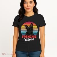 Frenchie Mama Cute French Bulldog Dog Mom Funny Gift Women's T-Shirt thumb 4