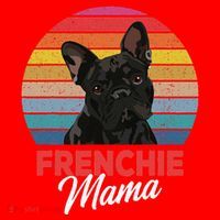 Frenchie Mama Cute French Bulldog Dog Mom Funny Gift Santa Hat thumb 1