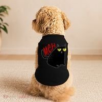 Funny Meh. Cat Meme For Cat Lovers Doggie Tank thumb 2