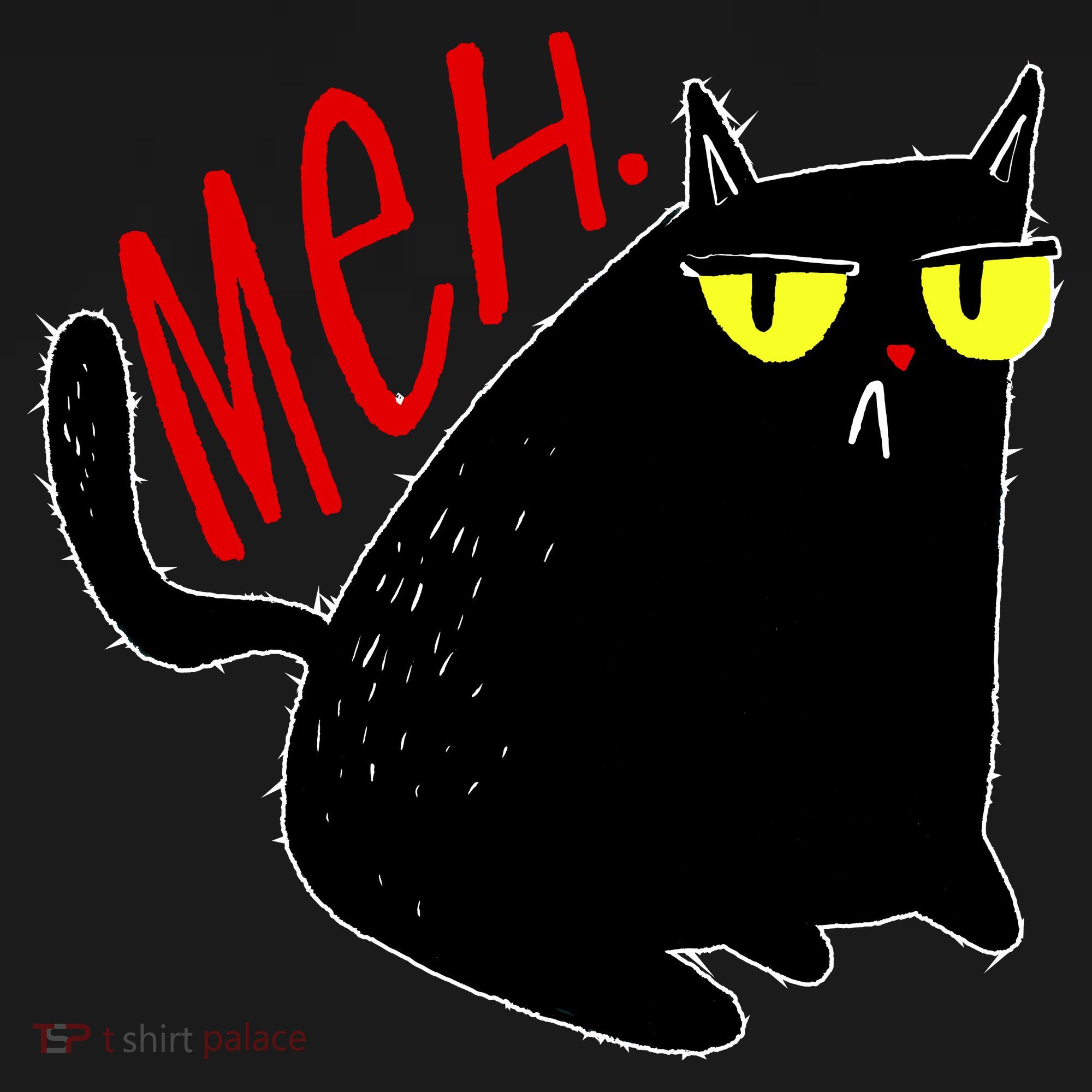 Funny Meh. Cat Meme For Cat Lovers USA-Made Doggie Bandana