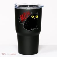 Funny Meh. Cat Meme For Cat Lovers Tumbler thumb 0