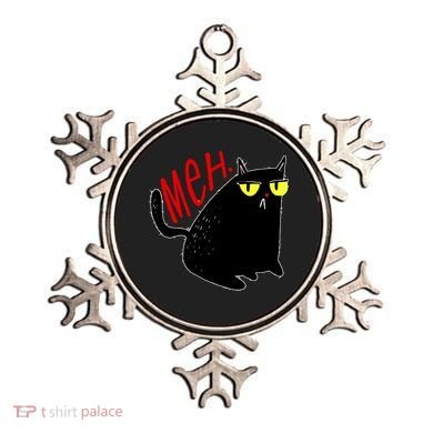 Funny Meh. Cat Meme For Cat Lovers Ornament