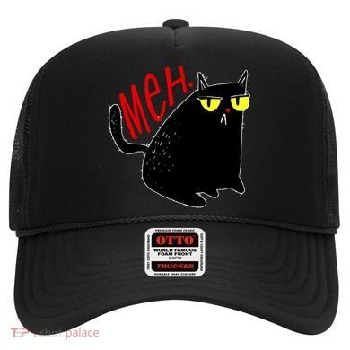 Funny Meh. Cat Meme For Cat Lovers Hat
