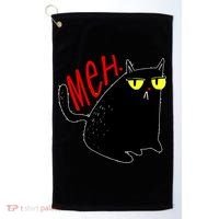 Funny Meh. Cat Meme For Cat Lovers Golf Towel thumb 0