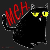 Funny Meh. Cat Meme For Cat Lovers Golf Towel thumb 3