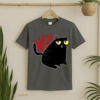 Funny Meh. Cat Meme For Cat Lovers T-Shirt thumb 2