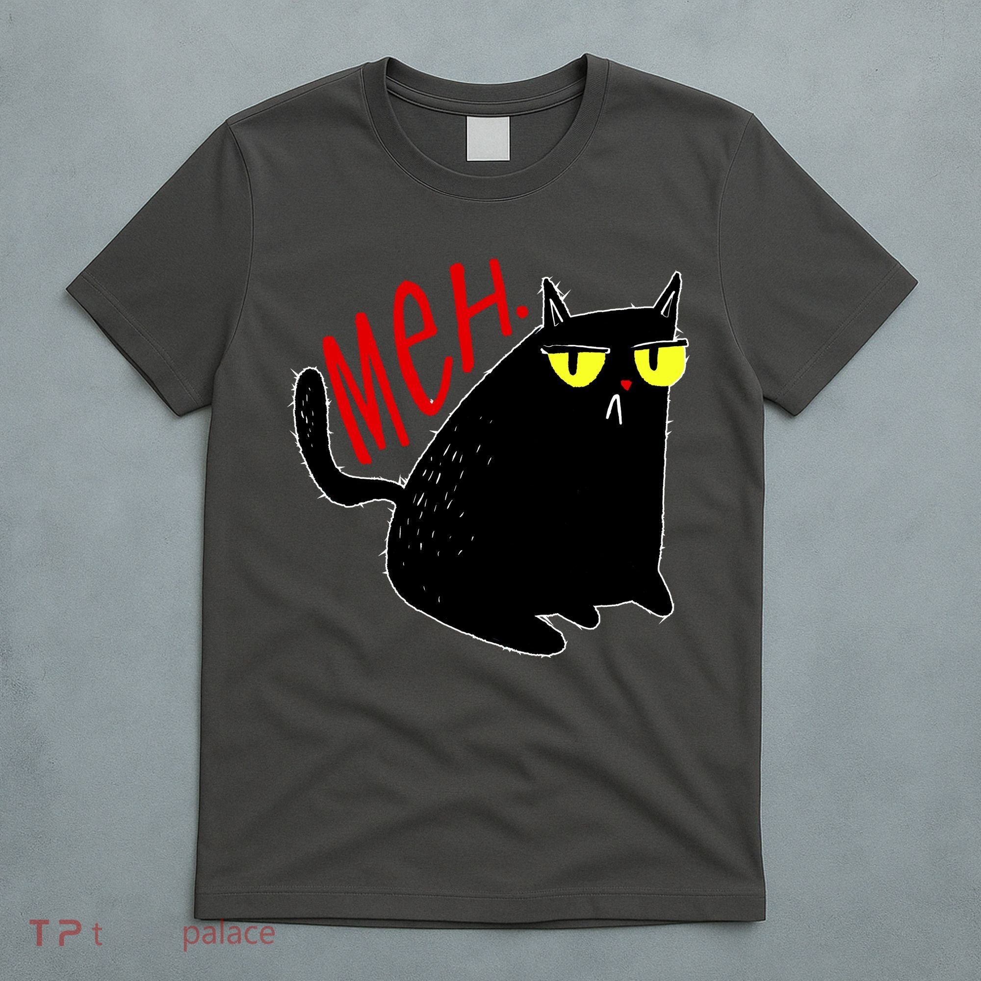 Funny Meh. Cat Meme For Cat Lovers T-Shirt