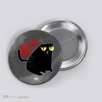 Funny Meh. Cat Meme For Cat Lovers Button thumb 0
