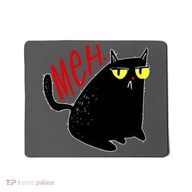 Funny Meh. Cat Meme For Cat Lovers Mousepad