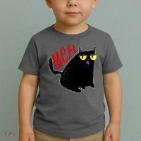 Funny Meh. Cat Meme For Cat Lovers Toddler T-Shirt thumb 2