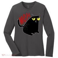 Funny Meh. Cat Meme For Cat Lovers Women's Long Sleeve Shirt thumb 0