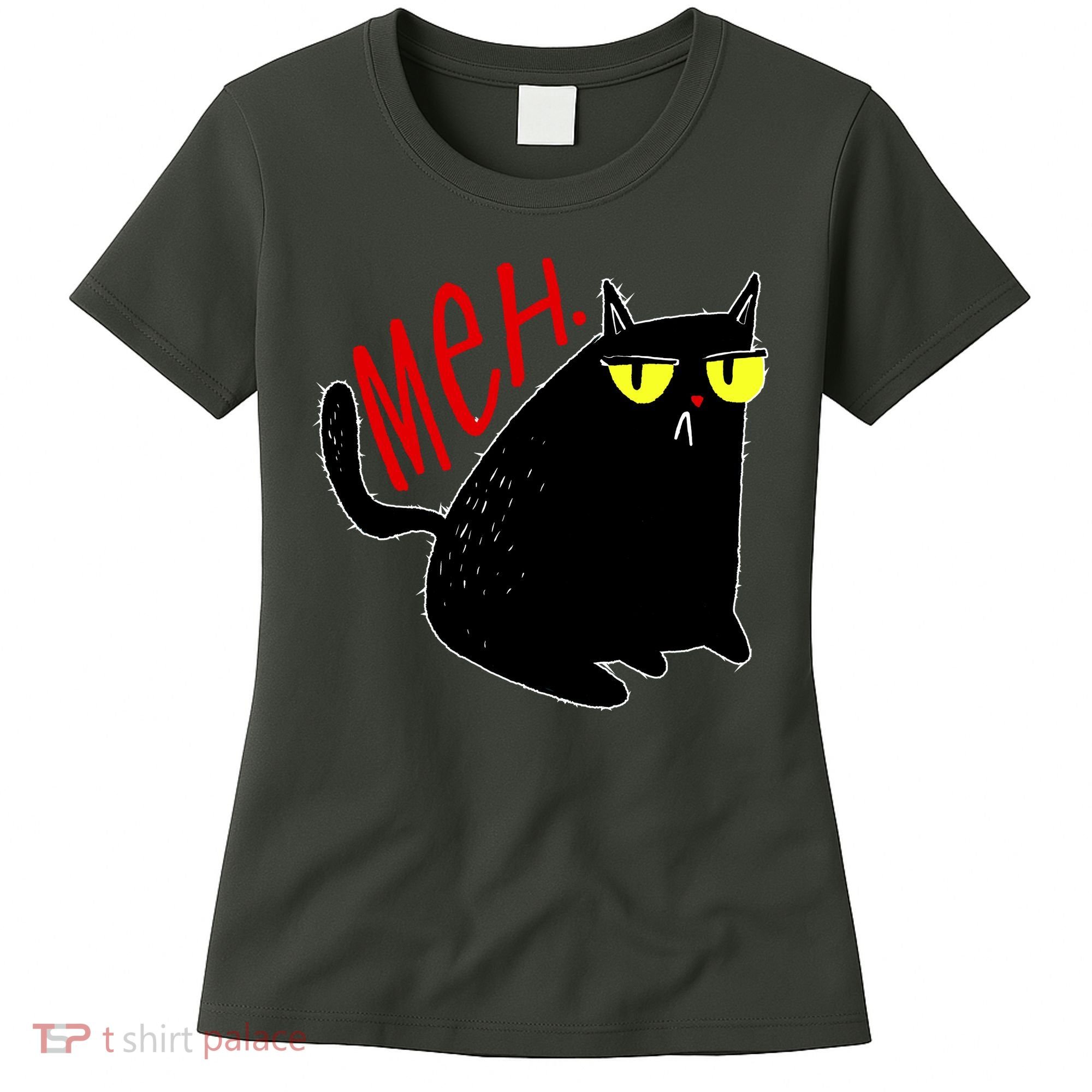 Funny Meh. Cat Meme For Cat Lovers Women's T-Shirt