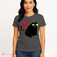 Funny Meh. Cat Meme For Cat Lovers Women's T-Shirt thumb 4