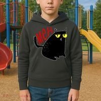 Funny Meh. Cat Meme For Cat Lovers Kids Hoodie thumb 2