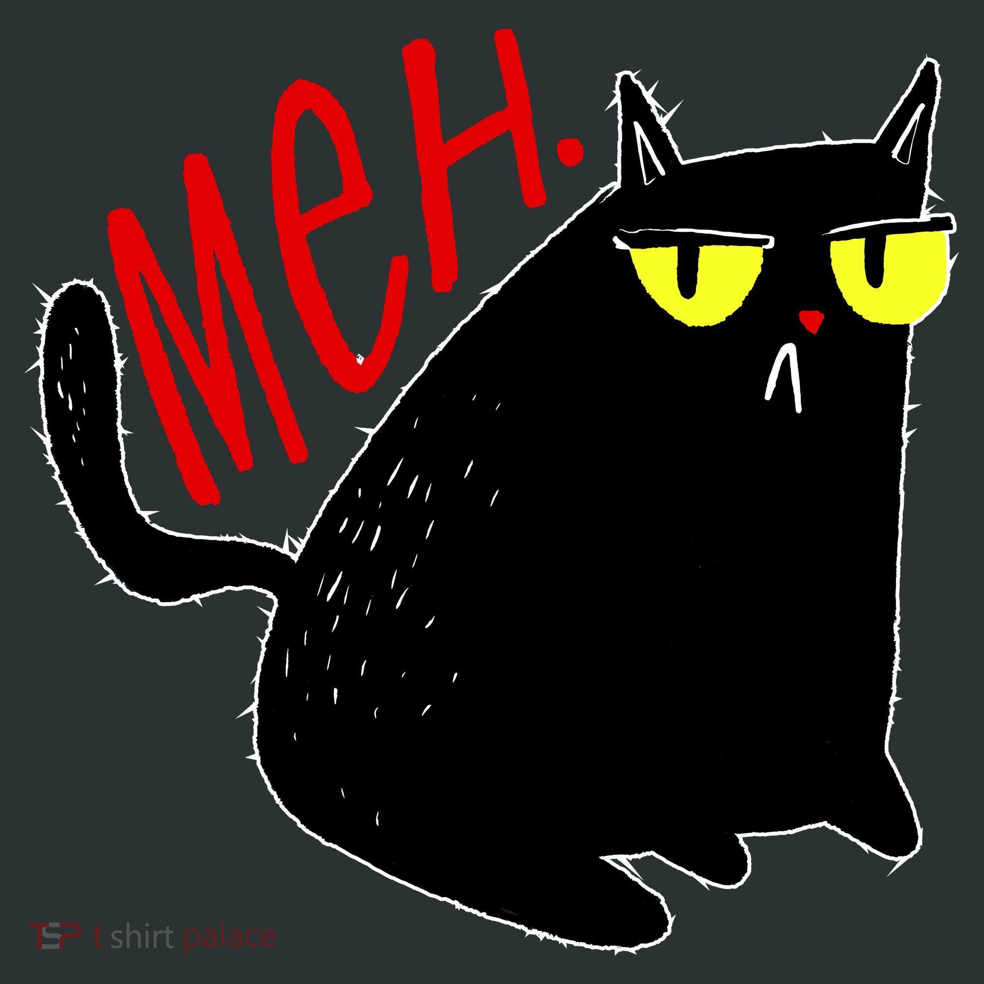 Funny Meh. Cat Meme For Cat Lovers Kids Hoodie