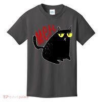 Funny Meh. Cat Meme For Cat Lovers Kids T-Shirt thumb 0
