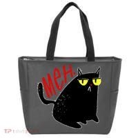 Funny Meh. Cat Meme For Cat Lovers Tote Bag thumb 0