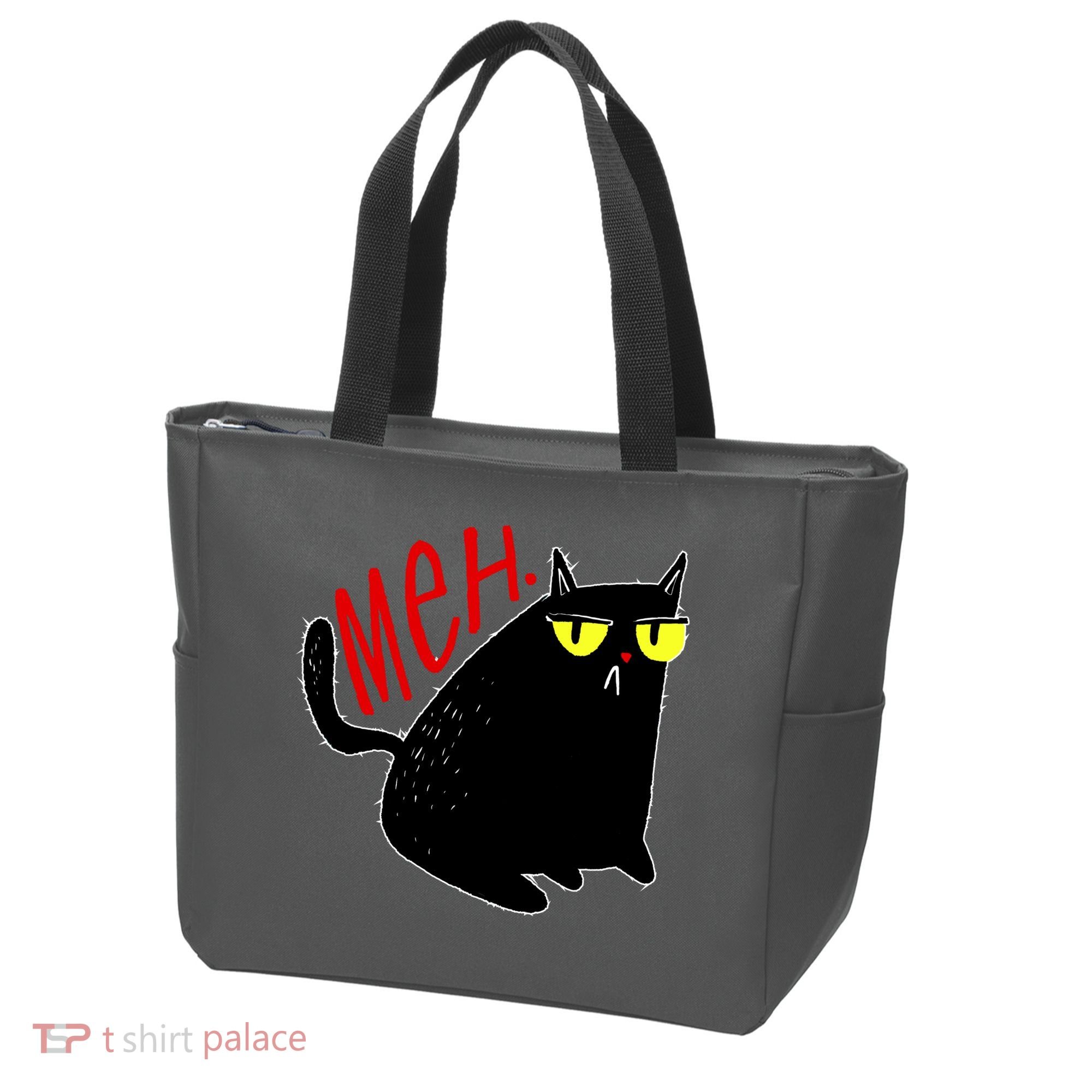 Funny Meh. Cat Meme For Cat Lovers Tote Bag