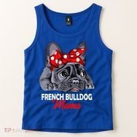 Frenchie Mama Cute French Bulldog Dog Mom Funny Womens Gift Tank Top thumb 2