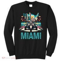 Formula Miami City Racing Circuit Car Map Grand Prix Race Sweatshirt thumb 0