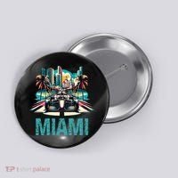 Formula Miami City Racing Circuit Car Map Grand Prix Race Button thumb 0