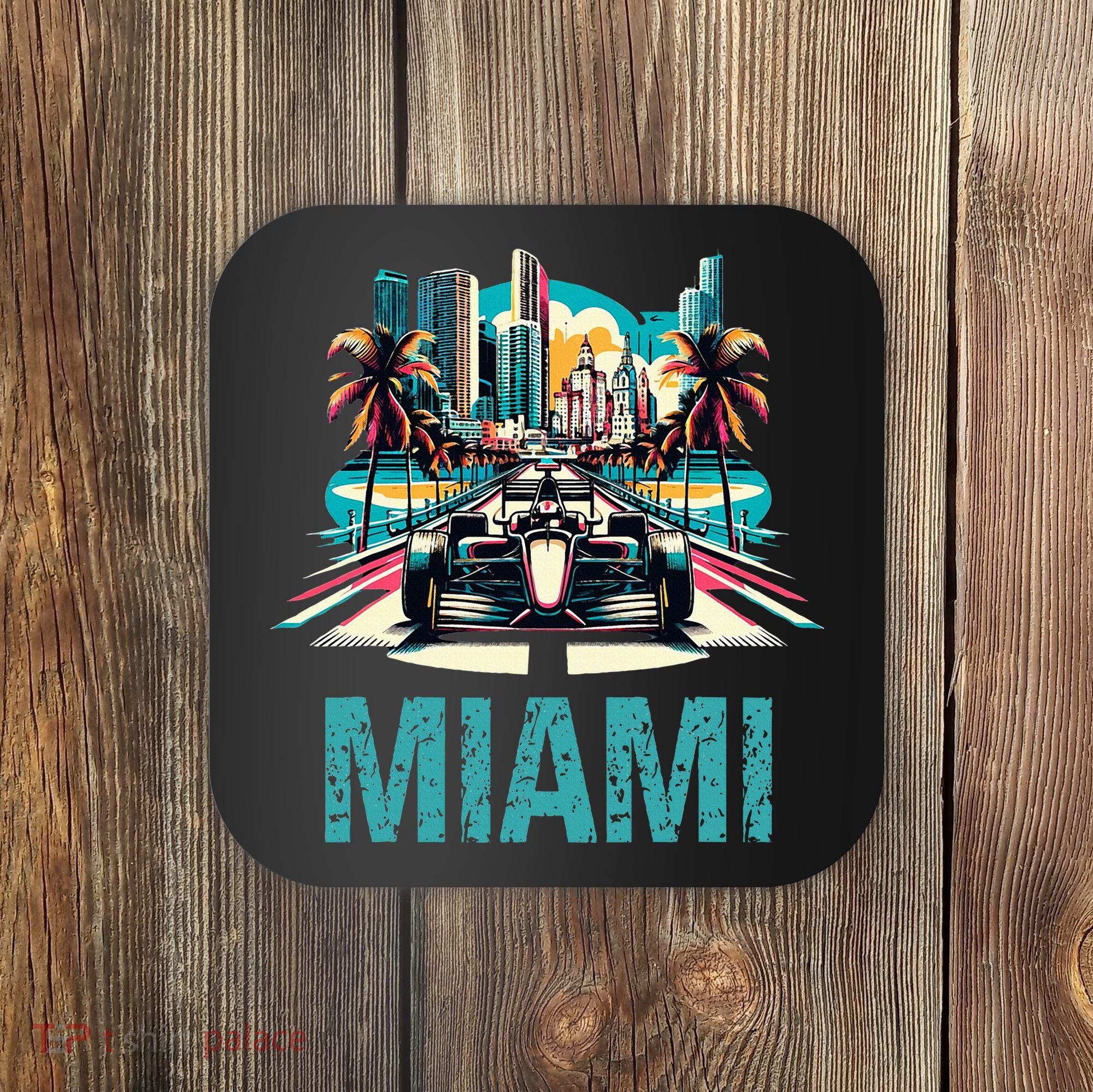 Formula Miami City Racing Circuit Car Map Grand Prix Race Coaster