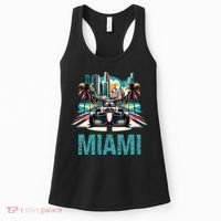 Formula Miami City Racing Circuit Car Map Grand Prix Race Women's Tank Top thumb 0