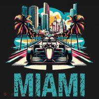 Formula Miami City Racing Circuit Car Map Grand Prix Race Baby Bodysuit thumb 2