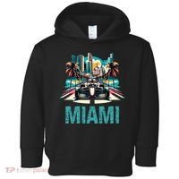 Formula Miami City Racing Circuit Car Map Grand Prix Race Toddler Hoodie thumb 0