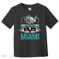Formula Miami City Racing Circuit Car Map Grand Prix Race Toddler T-Shirt thumb 0