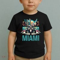 Formula Miami City Racing Circuit Car Map Grand Prix Race Toddler T-Shirt thumb 2