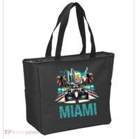 Formula Miami City Racing Circuit Car Map Grand Prix Race Tote Bag thumb 2