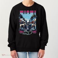 Formula Miami City Racing Racetrack Car Map Grand Prix Race Women's Sweatshirt thumb 0
