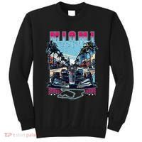 Formula Miami City Racing Racetrack Car Map Grand Prix Race Sweatshirt thumb 0