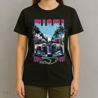 Formula Miami City Racing Racetrack Car Map Grand Prix Race T-Shirt thumb 4